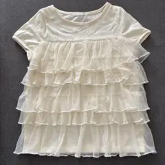 GU T フリルシャツ