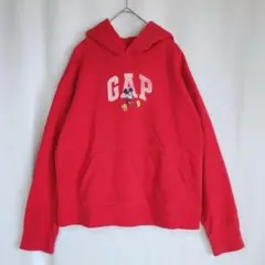 GAP Disney パーカー マフポケット ミッキー 150 赤.2574