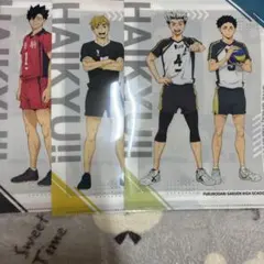 ハイキュー　くら寿司　クリアファイル　3枚