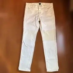 H＆M ホワイトデニムパンツ　メンズ　新品値札付き