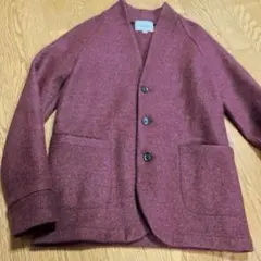 【美品】アーバンリサーチ ノーカラージャケットMボルドー