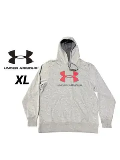 UNDER ARMOUR メンズグレー パーカー フード付きXLサイズ