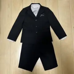 フォーマルスーツ　ブラック　男の子　3点セット　120 入学式　卒業式