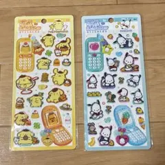 【新品正規品】サンリオ　平成はっぴーフォンシール 2点セット