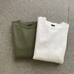 【新品未使用】SとMサイズ クロスステッチトレーナーまとめセット売り 無地ボディ