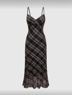SHEIN チェックキャミワンピース