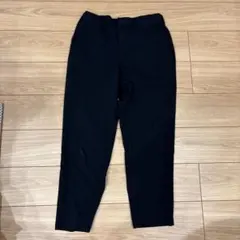 GU メンズ スラックス ブラック シンプル