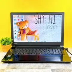 美品✨初心者✨快適・カメラ・オフィス✨黒✨すぐ使えるノートパソコン