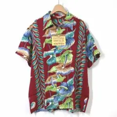 2026年最新】SUN SURF カラー：レッド系 メンズ アロハシャツ 