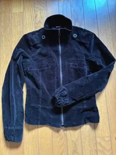 最終値下げ　MANGO コードュロイ　黒ジャケット Mサイズ