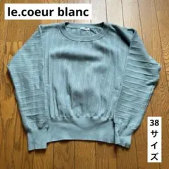 le.coeur blanc 長袖ニット　サイズ38 グリーンのサムネイル
