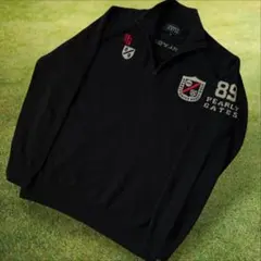 カシミヤ素材　パーリーゲイツ　ニット　紺　M〜L相当　ハーフジップ　セーター　5