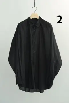 comoli 26ss カディ コットン コモリ シャツ 2 黒 - メルカリ