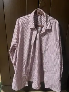 GU ストライプ柄 長袖シャツ