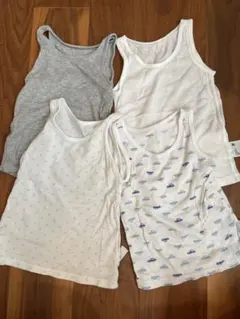 ユニクロコットン肌着4枚セット 90cm メッシュ