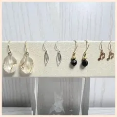 フープピアス 良品 いろいろ K18 K10 2点