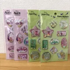 セリア　ディズニー　ウォーターシール　2種類×2セット　／新品