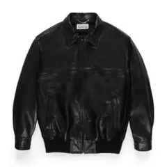 ワコマリア　LEATHER JACKET 23FW-WMO-BL01