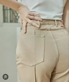 タグ付★ハーリップトゥー★ ハイライズ ジーンズ シナモン ベージュ タグ付☆ハーリップトゥー☆ ハイライズ ジーンズ シナモン ベージュ