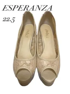 ESPERANZA エスペランサレース オープントゥ ハイヒール