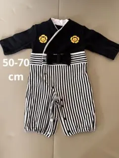 ベビー袴ロンパース　50-70cm 節句 着物 正装