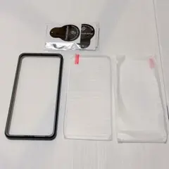 iPhone 15 Plus ガラスフィルム 指紋防止 9H ガイド枠付き
