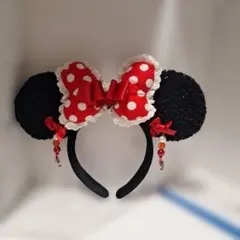 ミニーマウス風カチューシャ