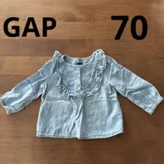 GAP 70 デニムブラウス 長袖 女の子