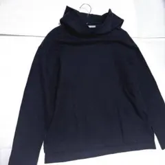 theory luxe リネン混　パーカー　プルオーバー　ネイビーのサムネイル