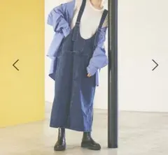 studio CLIP<days＞ ダブルフロントデニムジャンパースカート