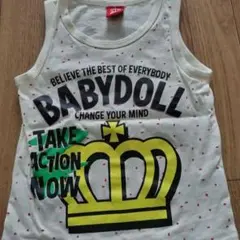 BABYDOLL ノースリーブタンクトップ 110
