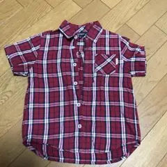最終値下げ チェック柄 半袖シャツ イーストボーイ　East BOY 110のサムネイル