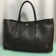 メルセデス ベンツ バッグ ボストン フェイク レザー 黒 ノベルティ
