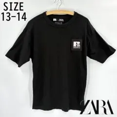 ZARA×RUSSELL ATHLETIC コラボ 半袖Tシャツ 黒 164cmのサムネイル