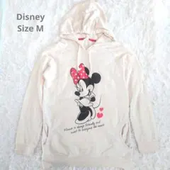 Disney ミニーマウス プリント パーカー M