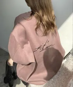 バック刺繍ロゴスウェットプルオーバー