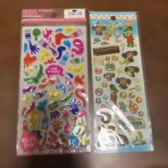 MIND WAVE カラフルシール チェブラーシカキラフチシール 2シールセット