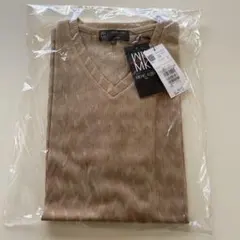mkミッシェルクランオム　ベージュVネック Tシャツ　メンズ　サイズ51のサムネイル