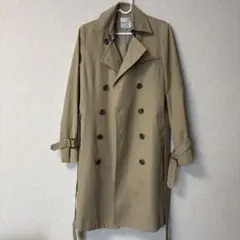 INDIVI ベージュ ダブルブレスト トレンチコート 38