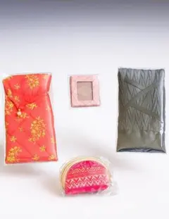 NaRaYa ナラヤ 布小物セット（ポーチ・巾着・小銭入れ ほか4点）