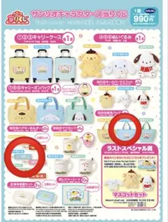 @サンリオ一番くじ 保冷バッグ＆ペアキーホルダー 