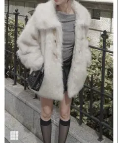 GRL ビットファーミドルコート on339 アイボリー