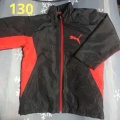 PUMA　中綿ジャケット 黒/赤　130