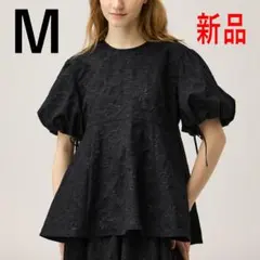 バルーンスリーブチュニック rokh ロク　ブラック 黒　M　GUのサムネイル