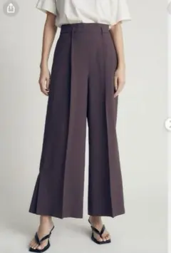 ⭐︎【Mila Owen】ハイウエストベルト ループデザインワイドパンツ