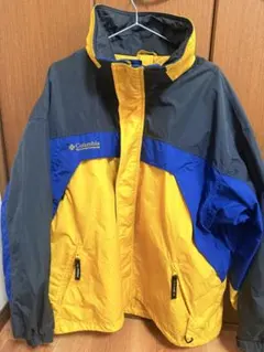 コロンビア マウンテンジャケット 刺繍ロゴ イエロー黄 XL