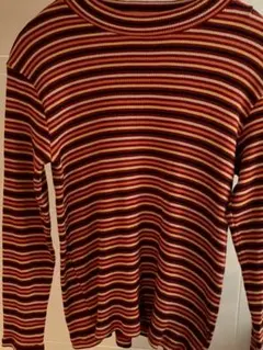 百貨店商品 定価約6千円【試着のみ】組曲長袖 赤のボーダー柄