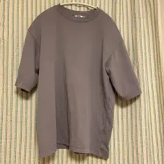 UNIQLO  エアリズムコットンオーバーサイズTシャツ/5分袖　【Ｌ】