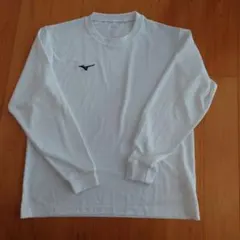 Mizuno 長袖メッシュシャツ ホワイト　Ｌサイズ