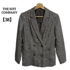 【美品✨】THE SUIT COMPANY チェック柄 スーツ 上 仕事 上品のサムネイル